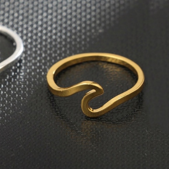 Ring Wave Beach Ocean Dreams Mermaid Gold Color - Picture 3 of 7